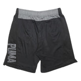 PUMA Mens Black Casual Shorts L W34 Polyester Blend Sports Logo