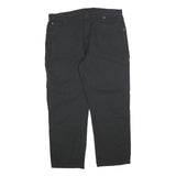 DICKIES Mens Black Regular Fit Denim Jeans W40 L30 Workwear Durable Zip