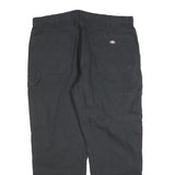 DICKIES Mens Black Regular Fit Denim Jeans W40 L30 Workwear Durable Zip