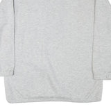 Womens Grey Floral Print Half Zip Sweatshirt M Cotton Blend Casual Style