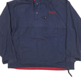 CHAPS RALPH LAUREN Mens Navy Bomber Jacket M Polyester Blend Zip Hooded