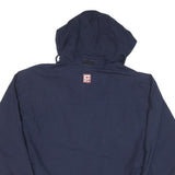 CHAPS RALPH LAUREN Mens Navy Bomber Jacket M Polyester Blend Zip Hooded