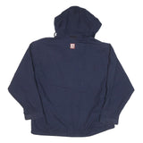 CHAPS RALPH LAUREN Mens Navy Bomber Jacket M Polyester Blend Zip Hooded