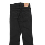 LEVI'S Mens Jeans Black Regular Bootcut Denim Medium W29 L28 Cropped Raw Hem