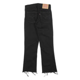 LEVI'S Mens Jeans Black Regular Bootcut Denim Medium W29 L28 Cropped Raw Hem