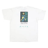 ONEITA Mens White Adopt-A-Park Graphic T-Shirt XL Short Sleeve Crew Neck