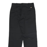 DICKIES Mens Polyester Blend Black Classic Straight Trousers W30 L30 Workwear