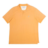 NAUTICA Mens Orange Short Sleeve Plain Polo Shirt L Cotton Classic Fit Sailing