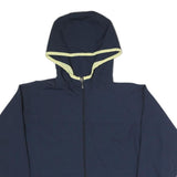 REEBOK Womens Navy Blue Jacket UK 12 Polyester Blend Zip Hooded Plain
