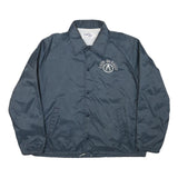 CHALK LINE Mens Blue Rand McNally Coach Jacket L Polyester Blend Button Closure