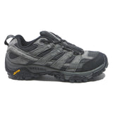 MERRELL Moab Mens Low Top Trainers Grey & Black Synthetic UK 8 Comfortable
