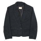 PENDLETON Womens Black Wool Tailored Jacket S Button Closure Plain Classic