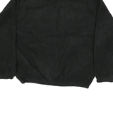 ENGLISH BAY Mens Black Plain Pullover Jumper Crew Neck Polyester Blend L Casual