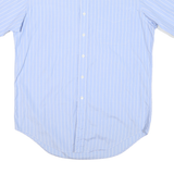 RALPH LAUREN Mens Blue & White Stripe Classic Fit Shirt M Button Down Casual