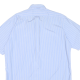 RALPH LAUREN Mens Blue & White Stripe Classic Fit Shirt M Button Down Casual