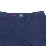 JOULES Womens Shorts Blue Casual Plain UK 14 W34 Cotton Blend