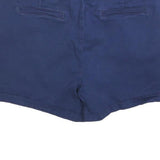 JOULES Womens Shorts Blue Casual Plain UK 14 W34 Cotton Blend