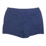 JOULES Womens Shorts Blue Casual Plain UK 14 W34 Cotton Blend