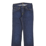 LEE Womens Slim Blue Denim Cotton Jeans W28 L33 Classic Fit Zip Closure