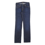 LEE Womens Slim Blue Denim Cotton Jeans W28 L33 Classic Fit Zip Closure