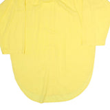 FREEDOM Womens Yellow Cotton Day Shirt Dress M Casual Lightweight