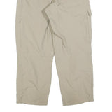 SCHOFFEL Womens Beige Regular Fit Straight Leg Trousers W32 L28 Lightweight