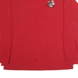 LOONEY TUNES Mens Red Long Sleeve Crew Neck Cartoon Graphic L T-Shirt