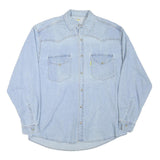 SWITCHER Mens Blue Denim Cotton Blend Shirt S Toyota Drivers Club Switzerland