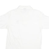 ANVIL Mens White 1987 Grand Prix Blackhawk Logo Short Sleeve Polo Shirt M Cotton