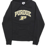 CHAMPION Womens Black Purdue Hoodie M Cotton Blend Pullover Drawstring Hood