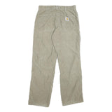 CARHARTT Mens Jeans Beige Relaxed Straight Cotton Blend W30 L30 Casual Workwear