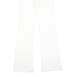 ARMOR JEANS Womens Jeans White Slim Flared Denim W28 L34 Cotton Blend Zip