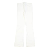 ARMOR JEANS Womens Jeans White Slim Flared Denim W28 L34 Cotton Blend Zip