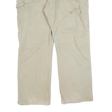 DICKIES Mens Relaxed Beige Jeans Cotton Blend Zip W38 L30 Workwear Carpenter