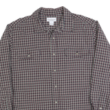 CARHARTT Mens Black & Red Checked Shirt L Workwear Casual Long Sleeve Cotton