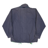 LIBERTY Mens Blue & Green Cotton Blend Zip Jacket XL Casual Outdoor Lightweight