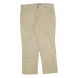 CARHARTT Mens Cotton Blend Beige Relaxed Straight Trousers W38 L30 Workwear Zip