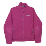 BERGHAUS Womens Purple Jacket S Polyester Blend Plain Zip Outdoor Lightweight