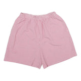 BON WORTH Womens Pink Checked Casual Shorts L W28 Lightweight Summer