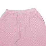 BON WORTH Womens Pink Checked Casual Shorts L W28 Lightweight Summer