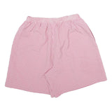 BON WORTH Womens Pink Checked Casual Shorts L W28 Lightweight Summer