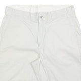 DICKIES Mens Shorts White Casual Regular L W36 Durable Cotton Blend Workwear