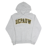 CHAMPION Mens Grey Depauw Pullover Hoodie M Cotton Casual