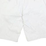 CHAMPION Mens Casual White Button Closure Cotton Blend Shorts XL W38 Logo