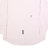 TOMMY HILFIGER Mens Pink Long Sleeve Shirt L Button Down Cotton Classic Fit
