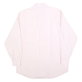 TOMMY HILFIGER Mens Pink Long Sleeve Shirt L Button Down Cotton Classic Fit