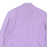 BOGNER Womens Lilac Button Jacket L Polyester Blend Woven Tailored Blazer