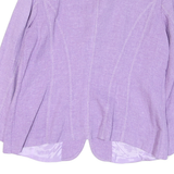 BOGNER Womens Lilac Button Jacket L Polyester Blend Woven Tailored Blazer