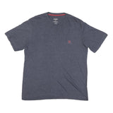CHAPS Mens Blue Graphic T-Shirt XL Short Sleeve Crew Neck Casual Cotton Blend