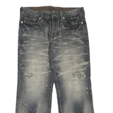 ARMANI EXCHANGE Mens Jeans Blue Regular Straight Denim Medium W34 L30 Distressed